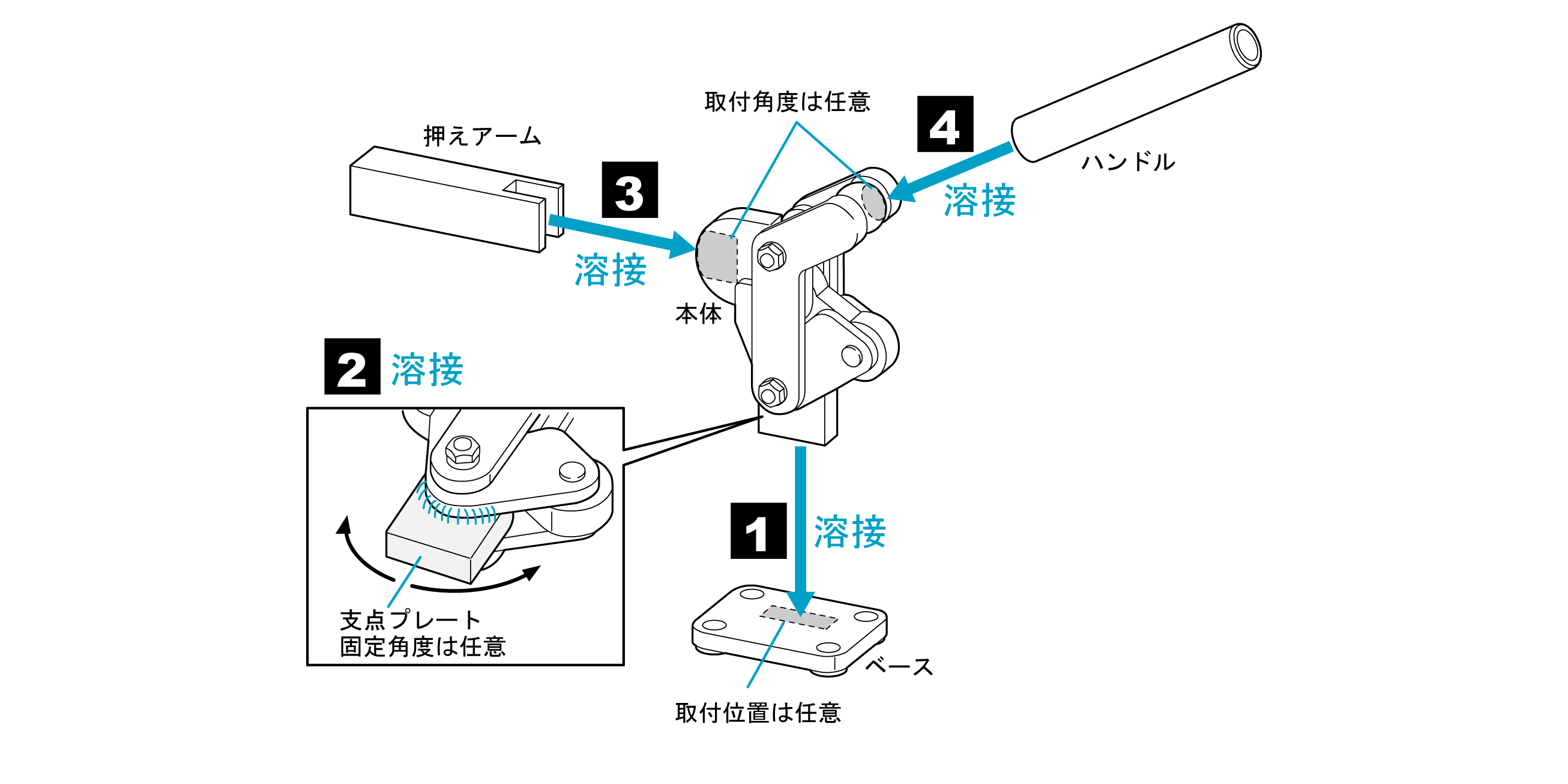 バリクランプNo.2SB(下方押え型トグルクランプ) | カクタ株式会社 バリクランプNo.2SB(下方押え型トグルクランプ) | カクタ株式会社